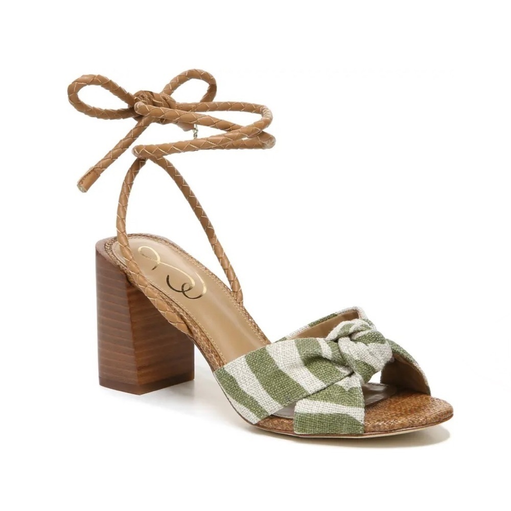Sam Edelman Bodhi Ankle Tie Sandal soft fern/natural